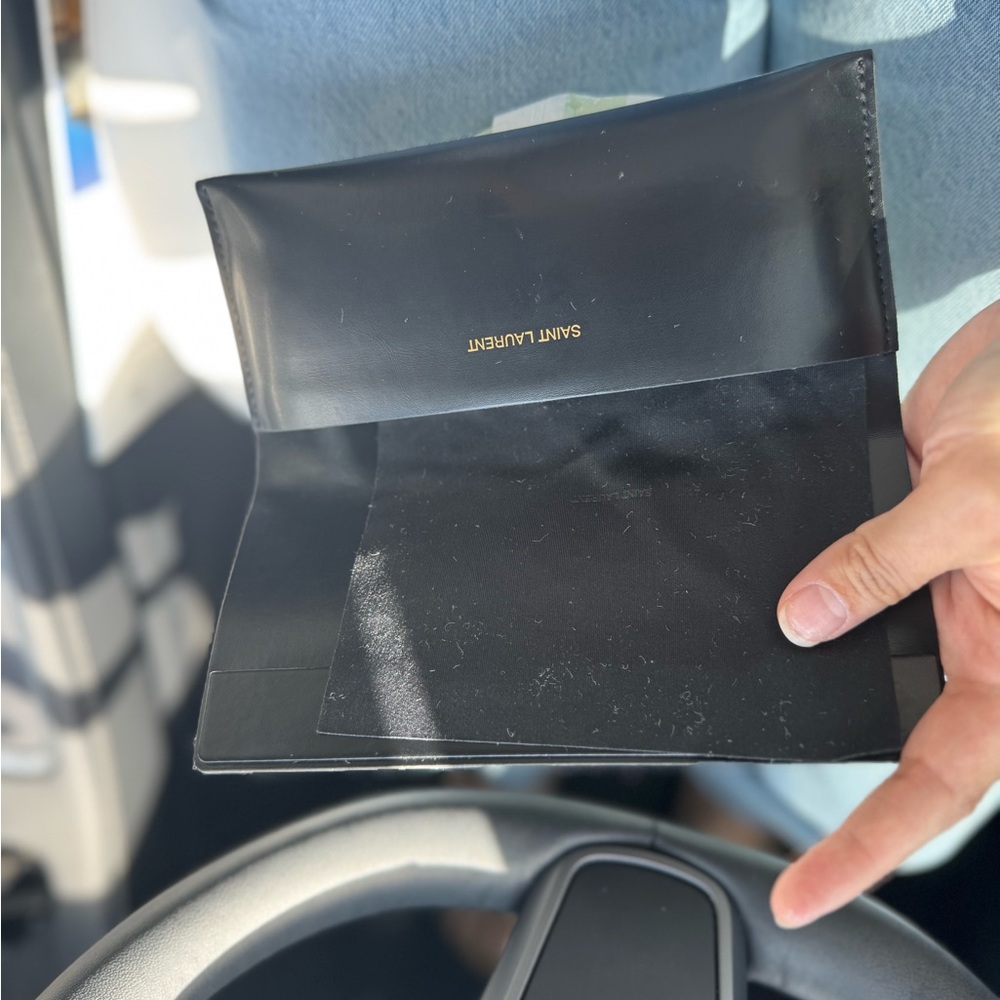 Saint Laurent Mica Tortoise Shell Cat-Eye Sunglasses - Picture 4 of 9